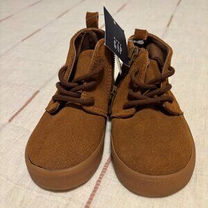 NWT Baby Gap Brown Suede Lace Up Boots Size 6